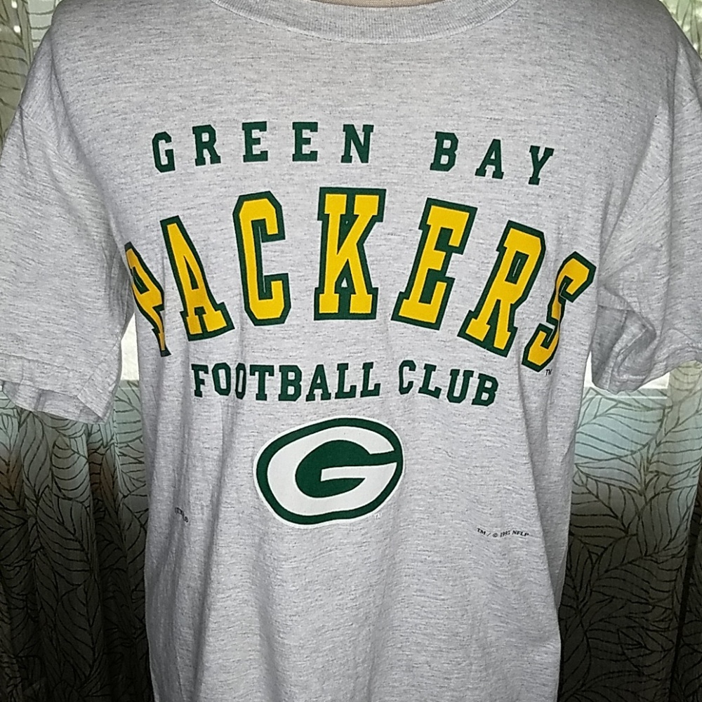 Green Bay Packers Nutmeg Men Shirt Medium Grey BA - Picture 2 of 9